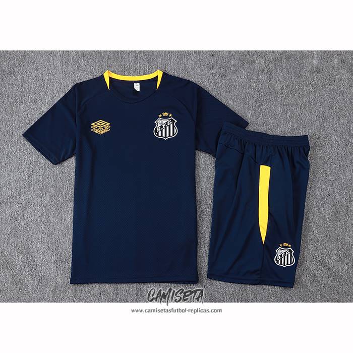 Chandal del Santos 2025-2026 Manga Corta Azul - Pantalon Corto
